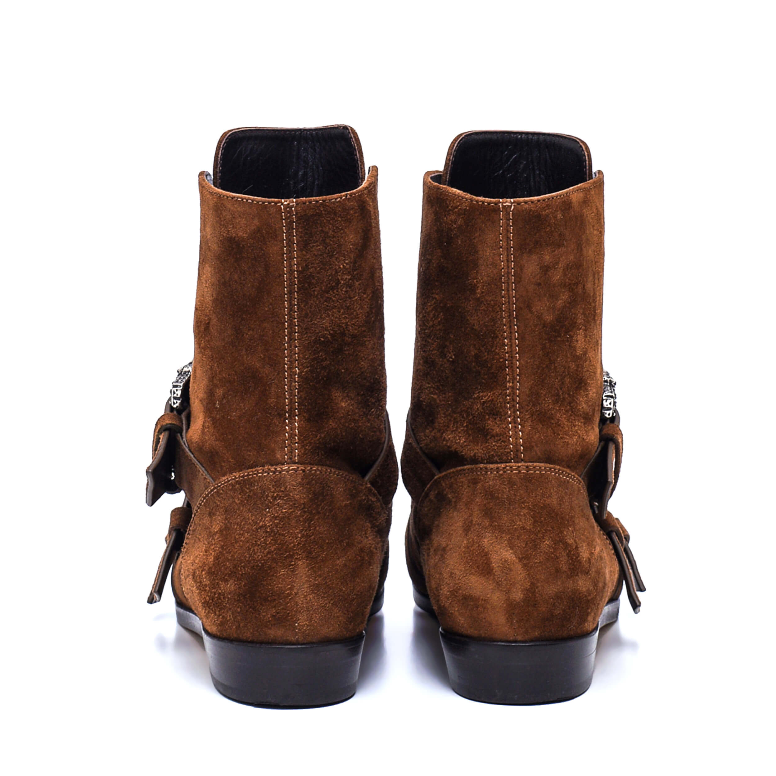 Etro - NEW Brown Suede Decorative side/Buckle Ankle Boots / 38